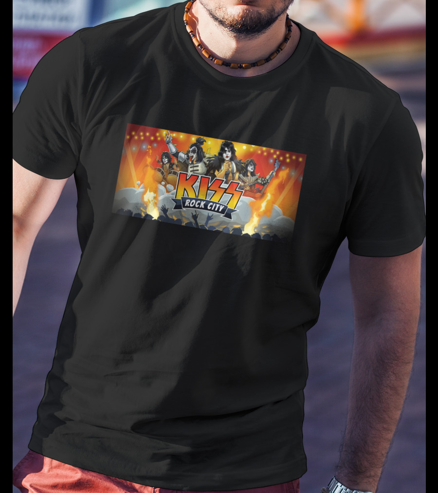 Kiss Rock City Concert Tribute Ki T-Shirt