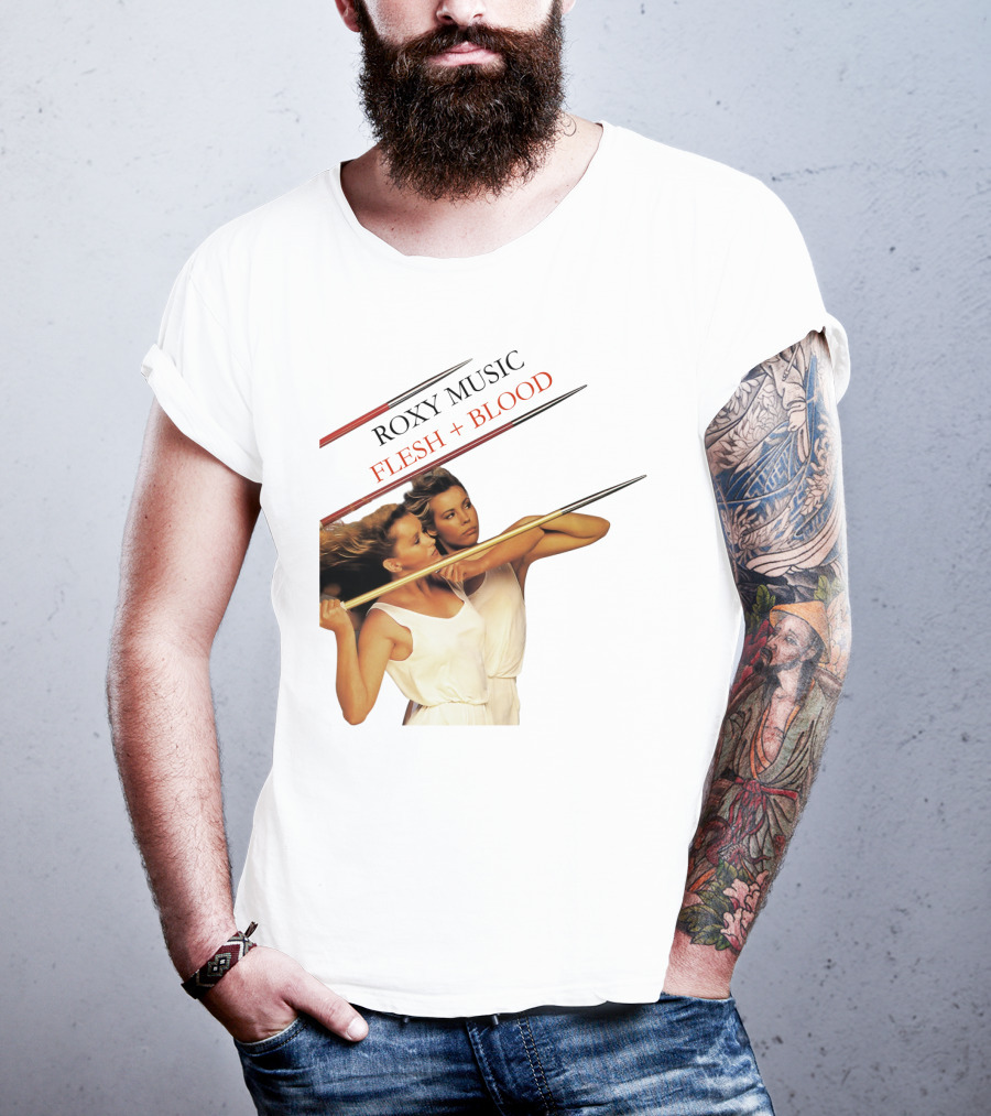 Roxy Music Flesh + Blood Album Cover Artwork T-Shirt