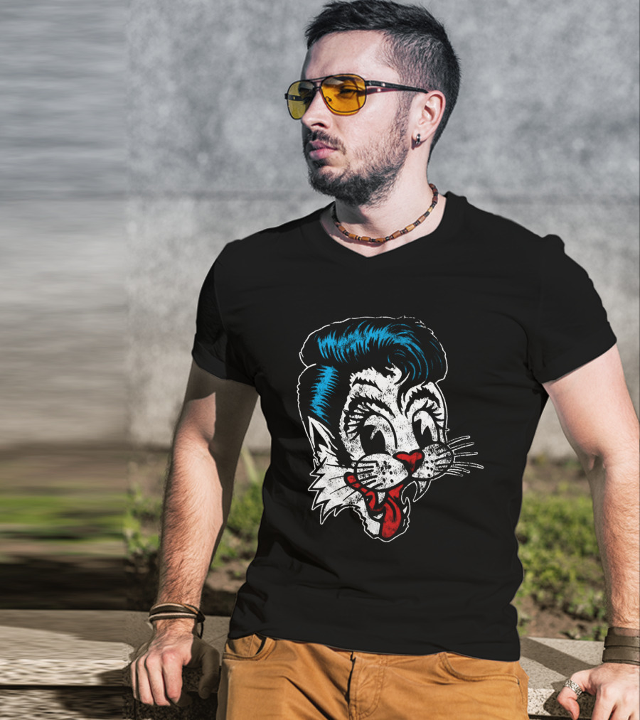 Rockabilly Cat T-Shirt