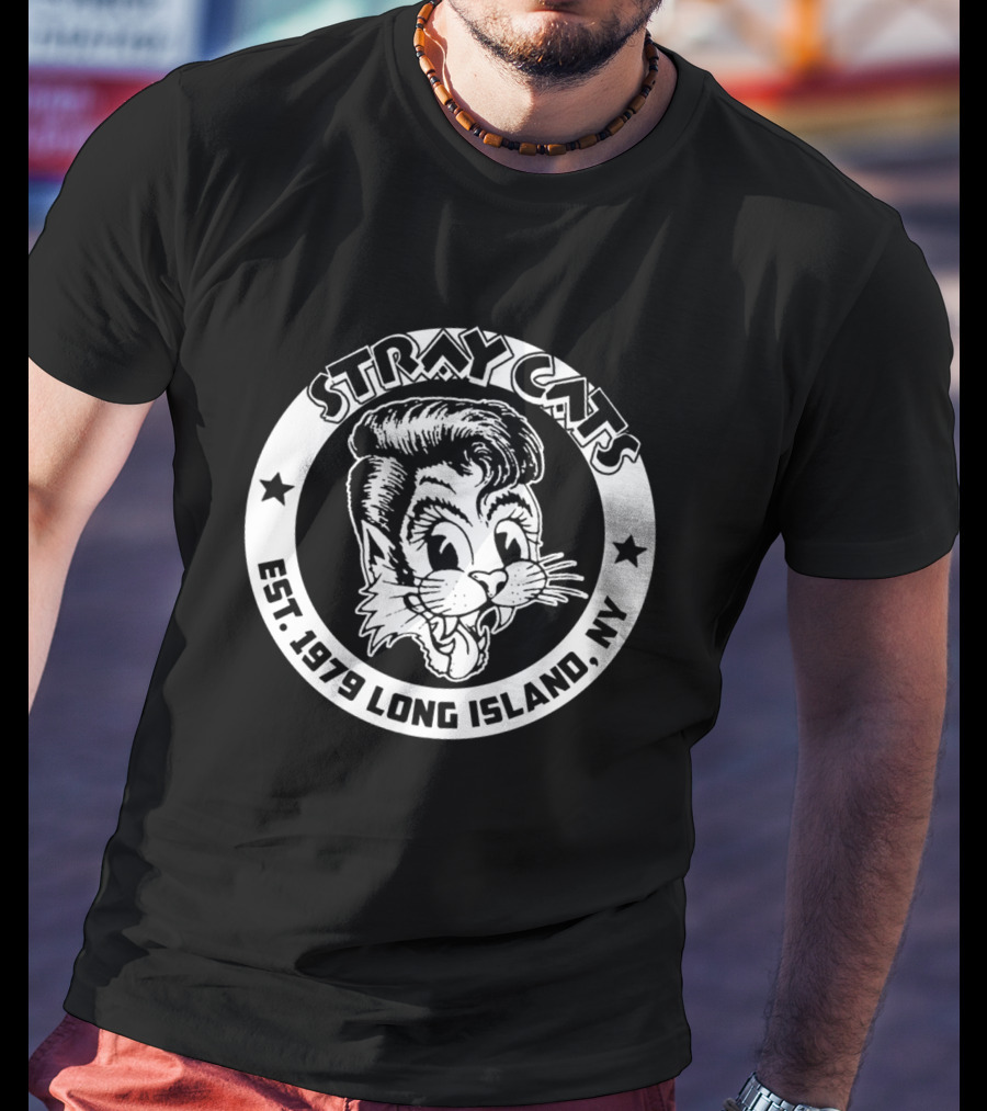 Stray Cats Est. 1979 Long Island Ny Retro T-Shirt