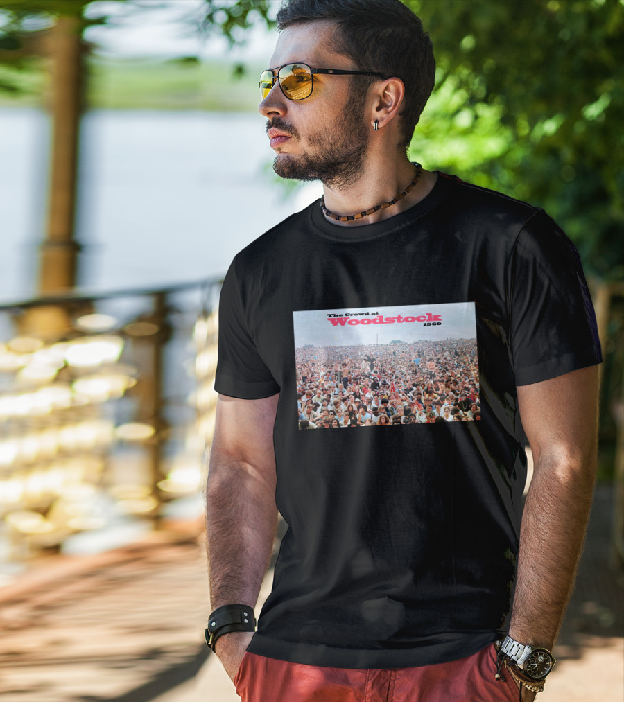 The Crowd At Woodstock 1969 T-Shirt