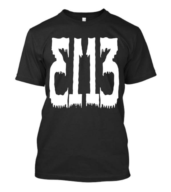 Dripping Block Numbers T-Shirt