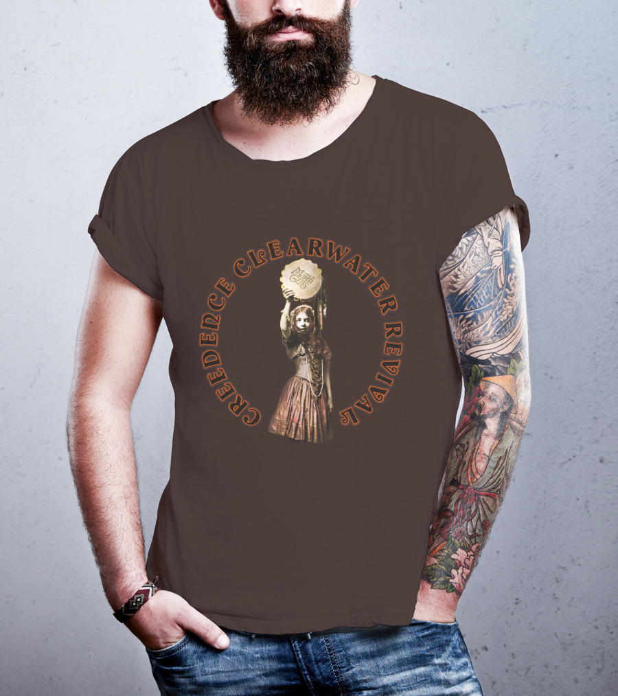Creedence Clearwater Revival Vintage Style With Mardi Gras Element T-Shirt