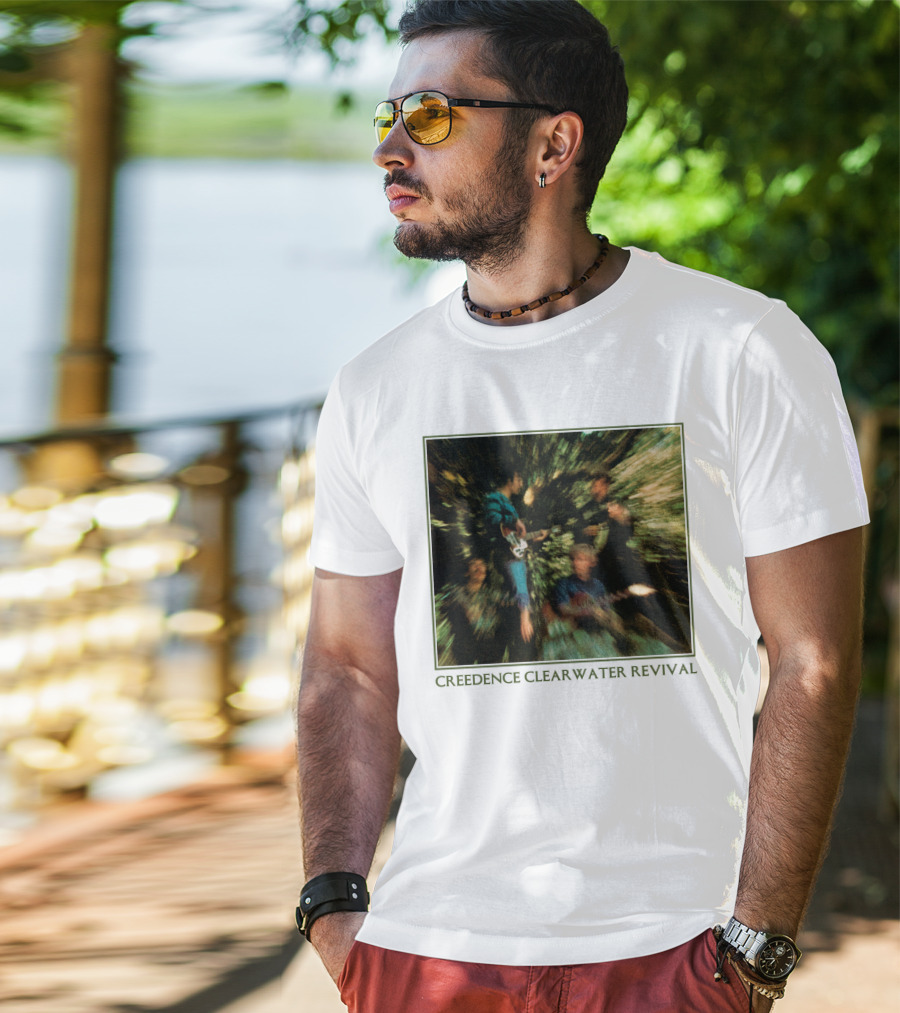 Creedence Clearwater Revival Blurred Band Photo T-Shirt