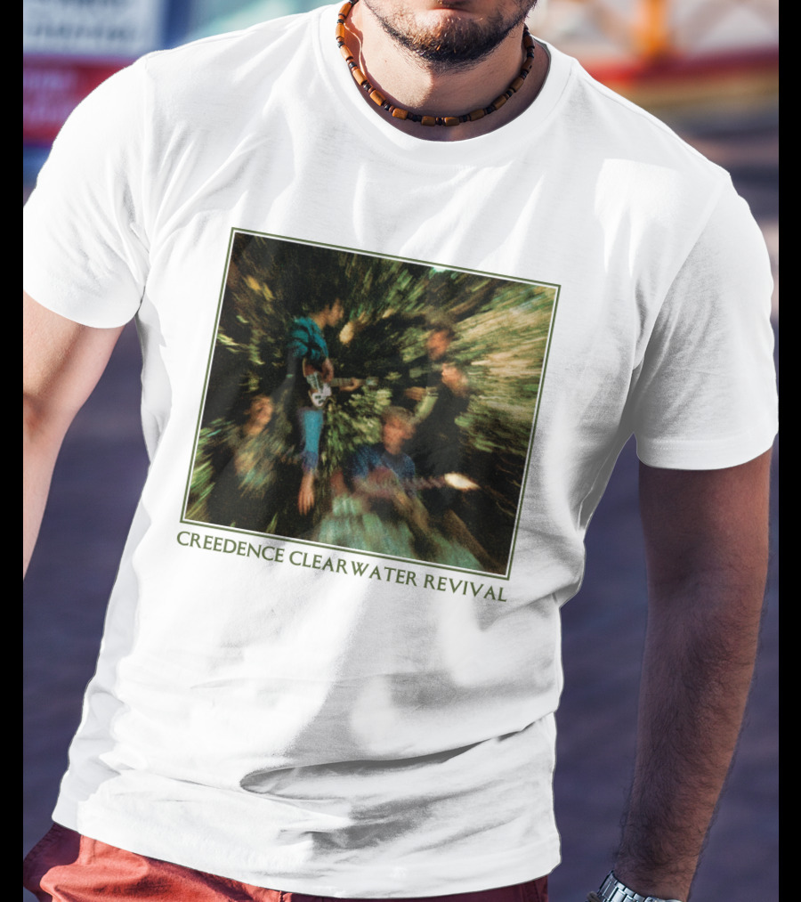 Creedence Clearwater Revival Blurred Band Photo T-Shirt