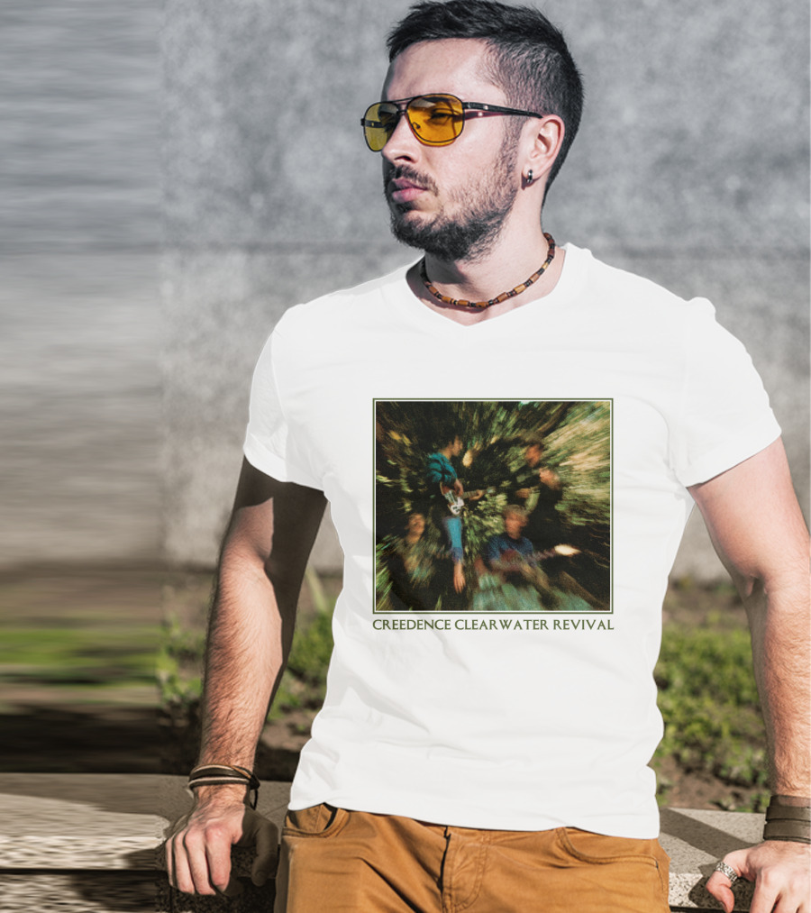 Creedence Clearwater Revival Blurred Band Photo T-Shirt