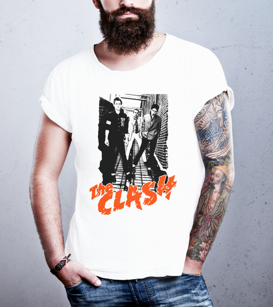 The Clash Iconic Punk Rock Band Photography T-Shirt