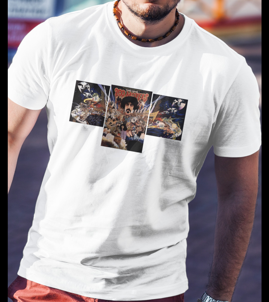 Motels Frank Zappa Album Cover Collage Retro Art T-Shirt