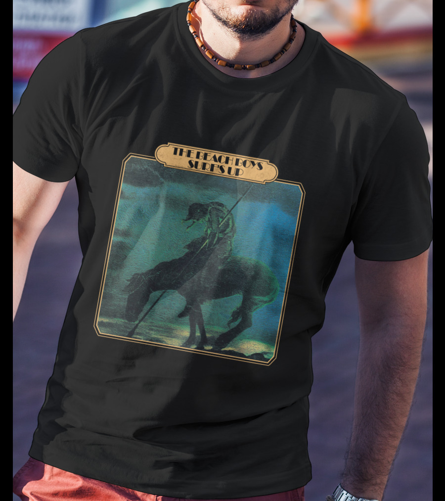 The Beach Boys Surf's Up Vintage Album Cover Art Rider On Horseback T-Shirt