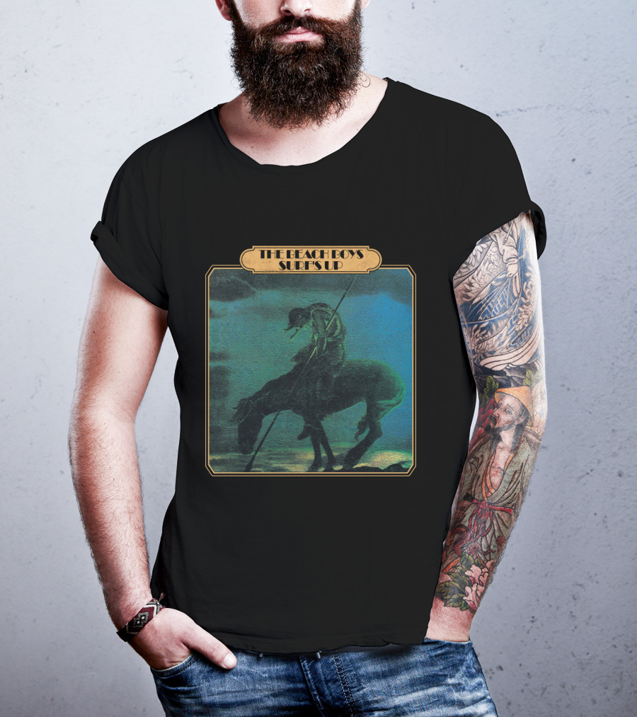 The Beach Boys Surf's Up Vintage Album Cover Art Rider On Horseback T-Shirt