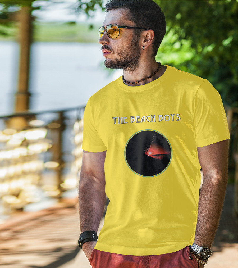 The Beach Boys Surfing Sunset Circle T-Shirt