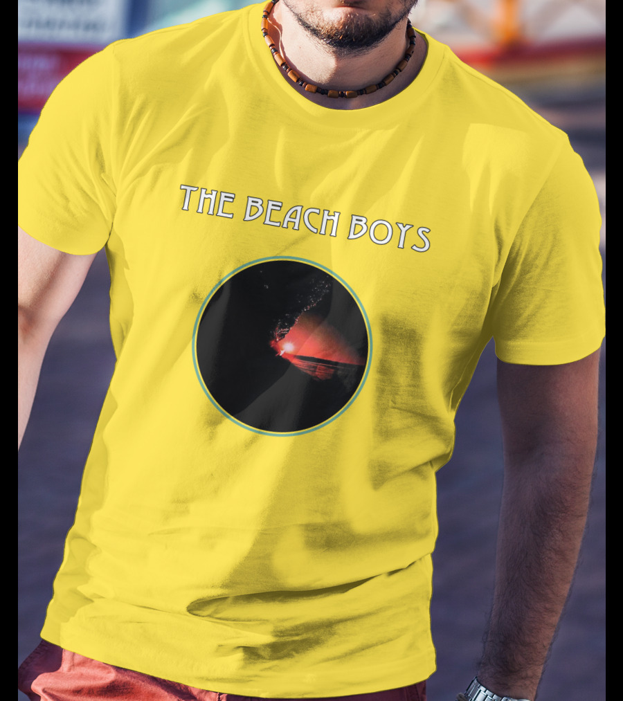 The Beach Boys Surfing Sunset Circle T-Shirt