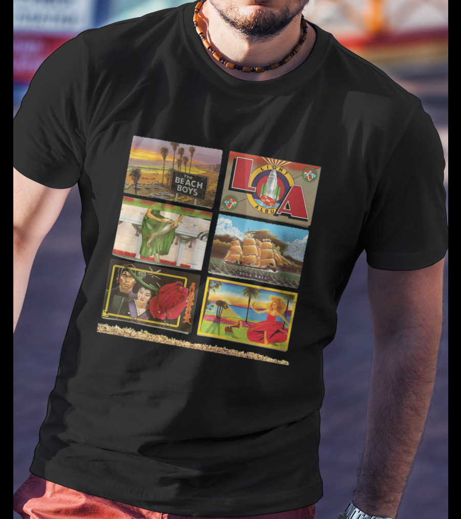 The Beach Boys L.a. Album Full Sail Retro Artwork T-Shirt