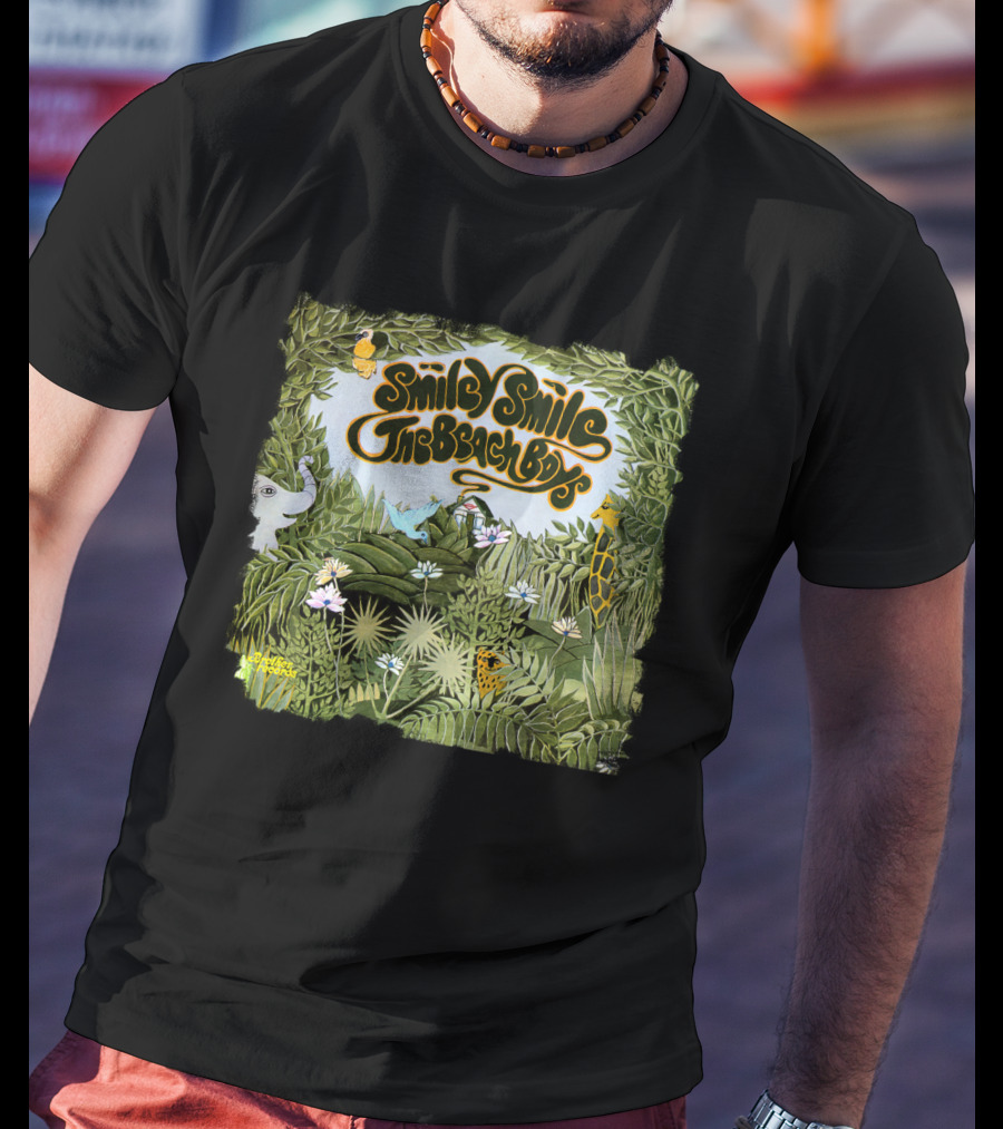 Smile Smile The Beach Boys Jungle Animals Jungle Scene T-Shirt