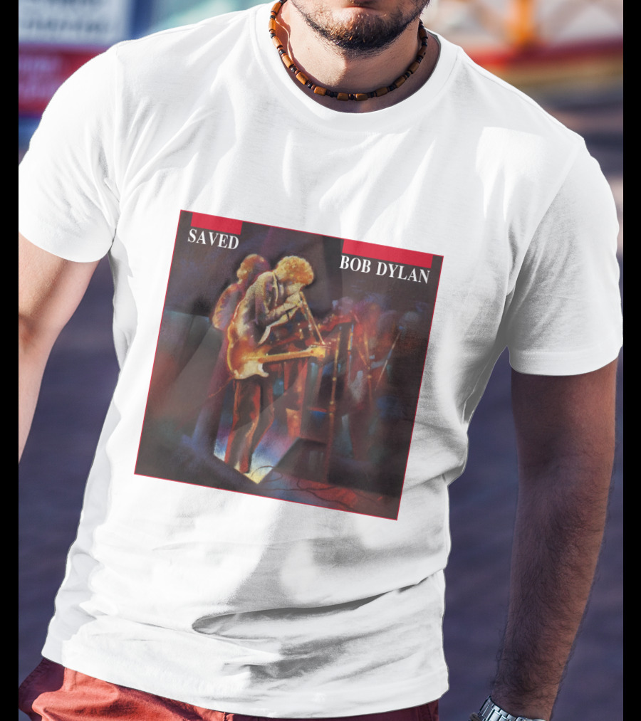 Bob Dylan Saved Live Performance Artwork T-Shirt