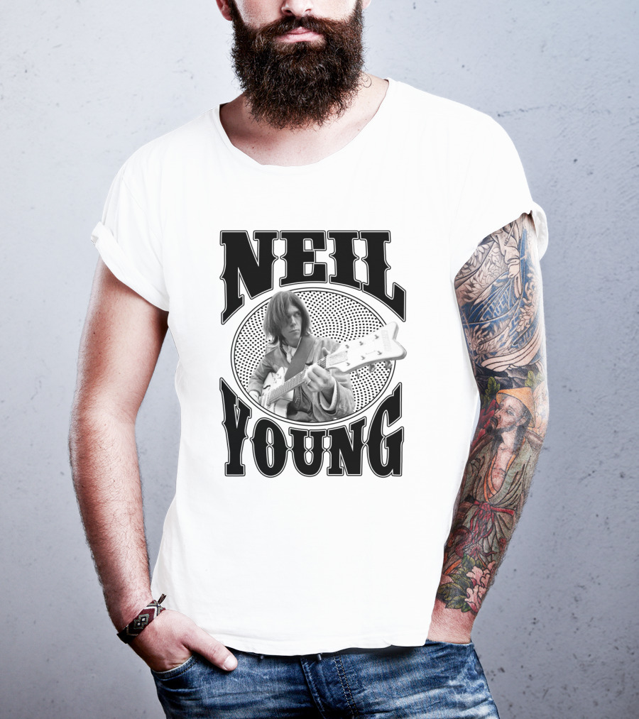 Neil Young Music Icon Vintage Style T-Shirt