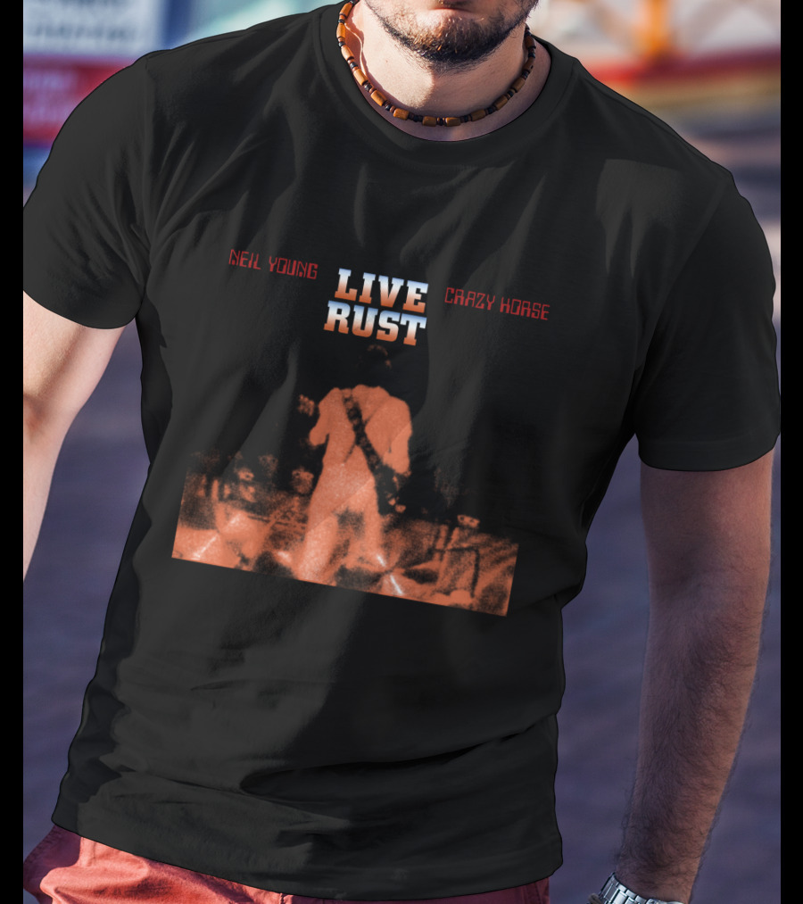Neil Young Live Rust Crazy Horse Backstage Performance 1978 T-Shirt