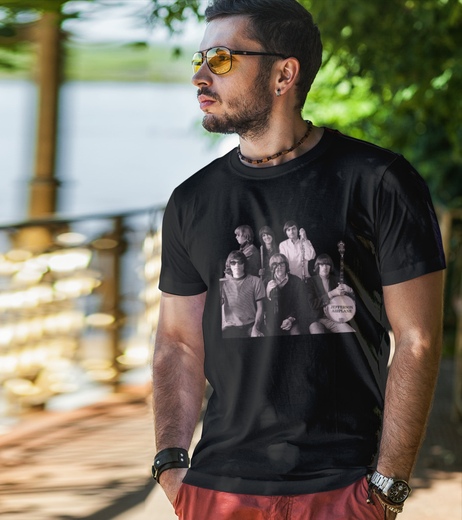 Jefferson Airplane Vintage Band Photo T-Shirt