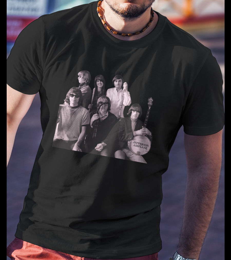 Jefferson Airplane Vintage Band Photo T-Shirt