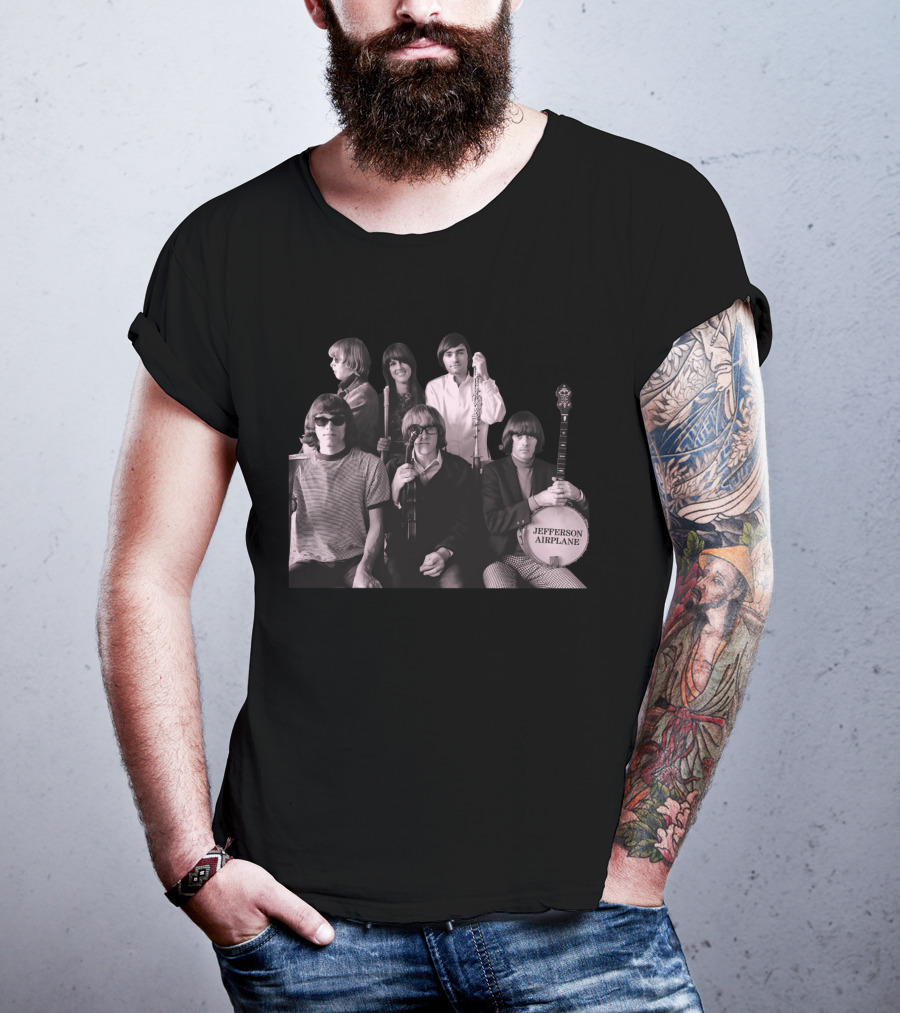 Jefferson Airplane Vintage Band Photo T-Shirt