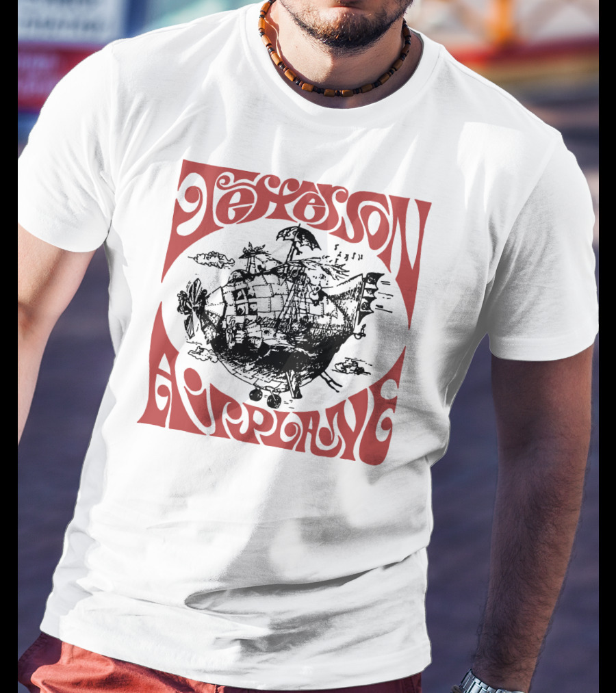 Jefferson Airplane Psychedelic Spaceship T-Shirt