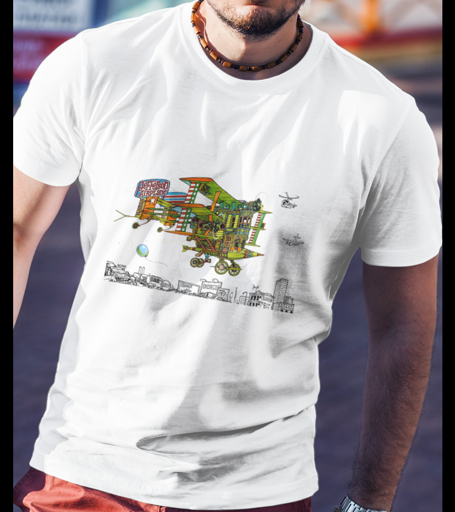 Jefferson Airplane Psychedelic Band Artwork T-Shirt