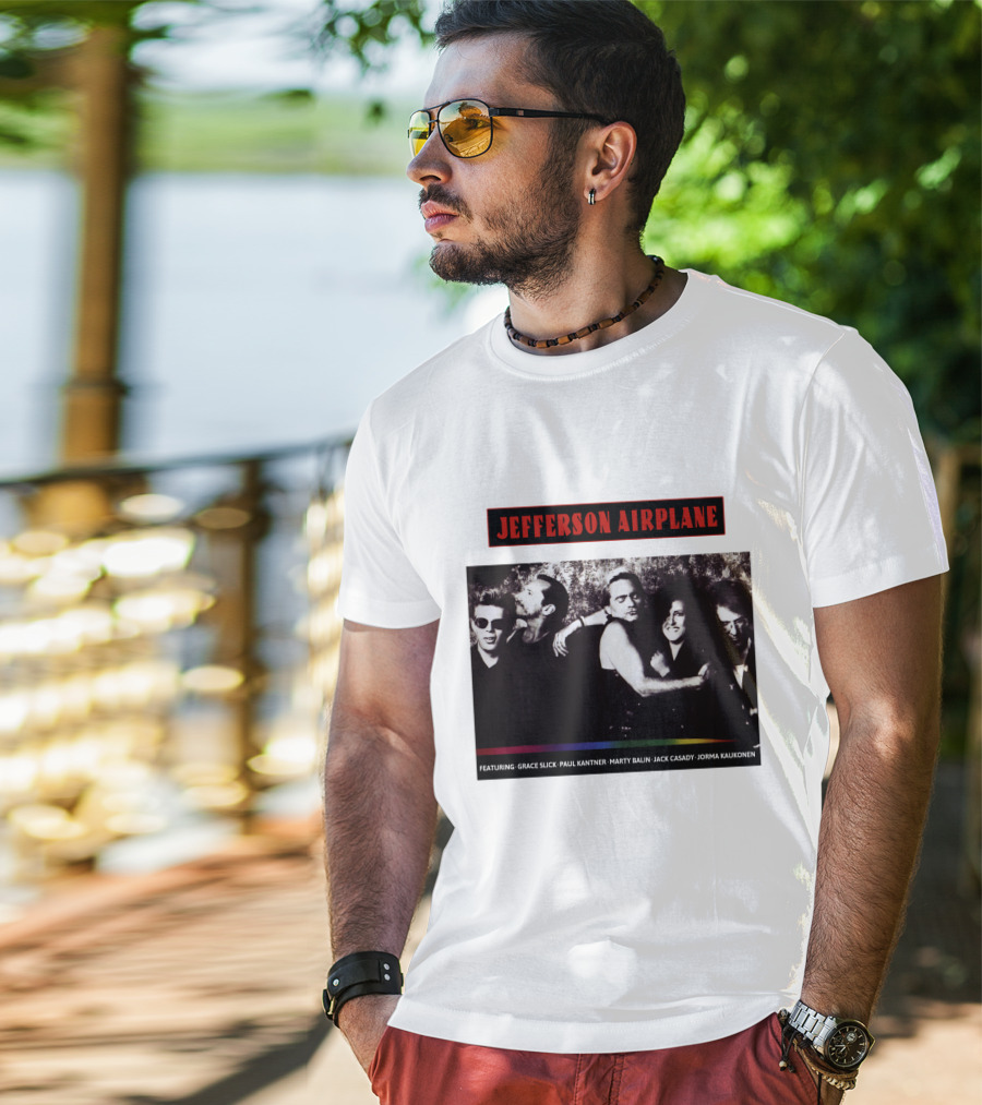 Jefferson Airplane Featuring Grace Slick Paul Kantner Marty Balin Jack Casady Jorma Kaukonen T-Shirt