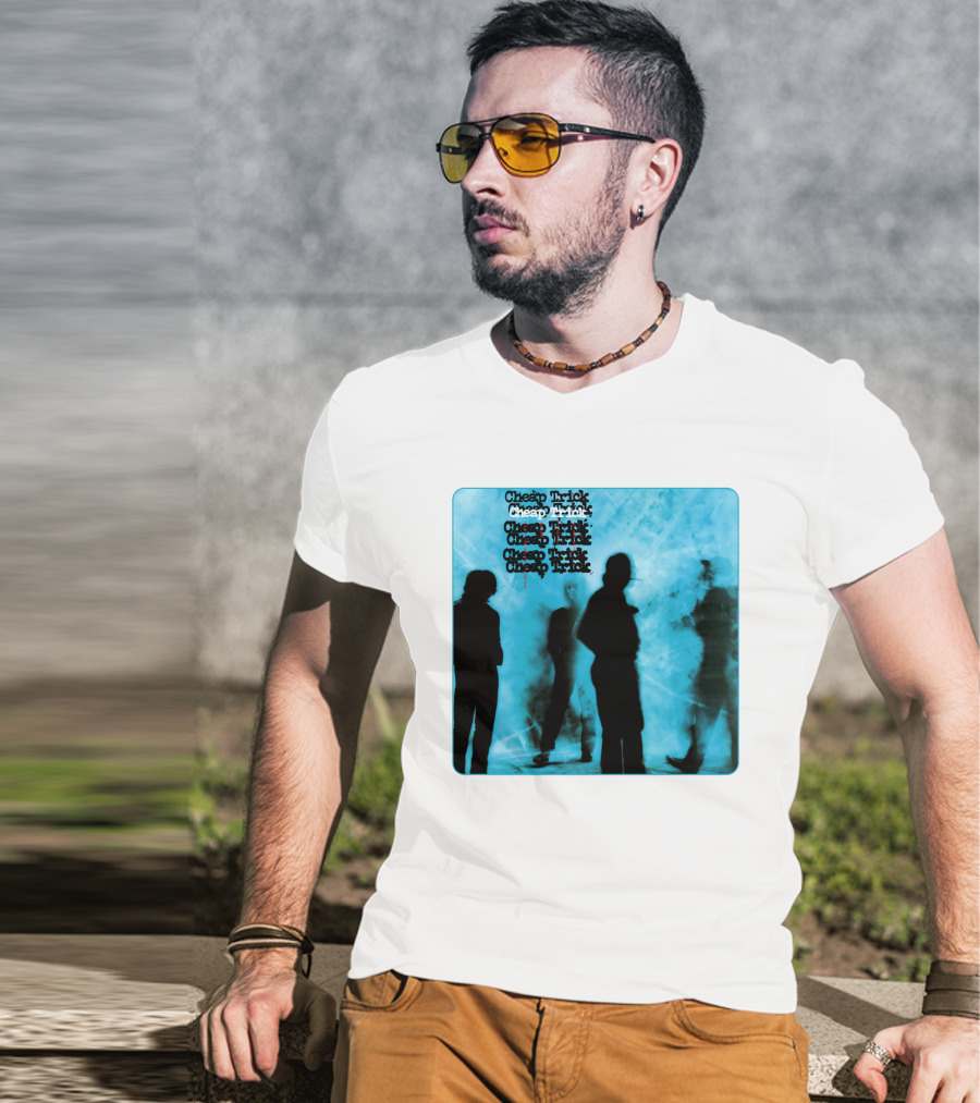 Cheap Trick Silhouettes Blue T-Shirt