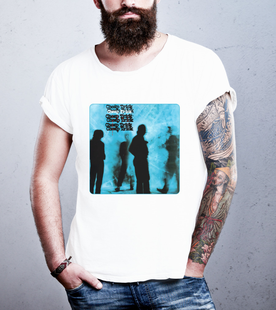 Cheap Trick Silhouettes Blue T-Shirt