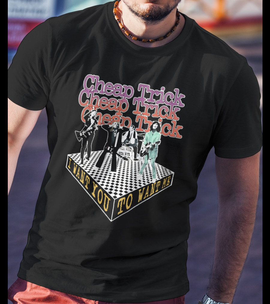 Cheap Trick I Want You To Want Me Retro Band Art T-Shirt