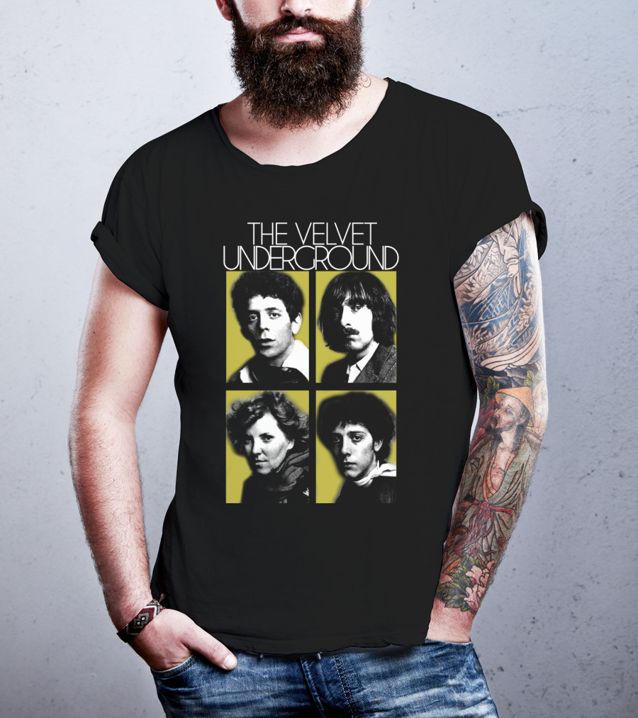 The Velvet Underground Portraits In Yellow Squares T-Shirt
