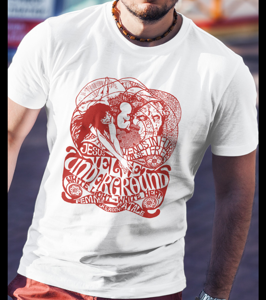 Velvet Underground White Light White Heat Femme Fatale Jesus T-Shirt