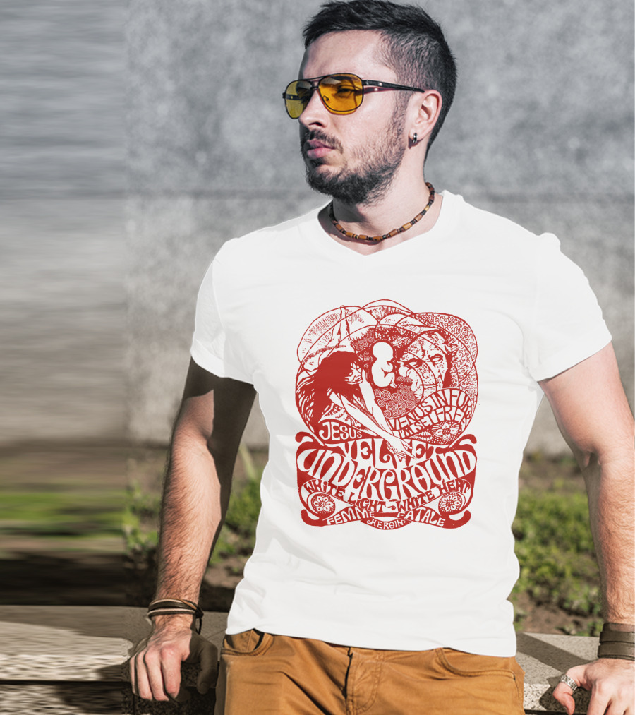Velvet Underground White Light White Heat Femme Fatale Jesus T-Shirt