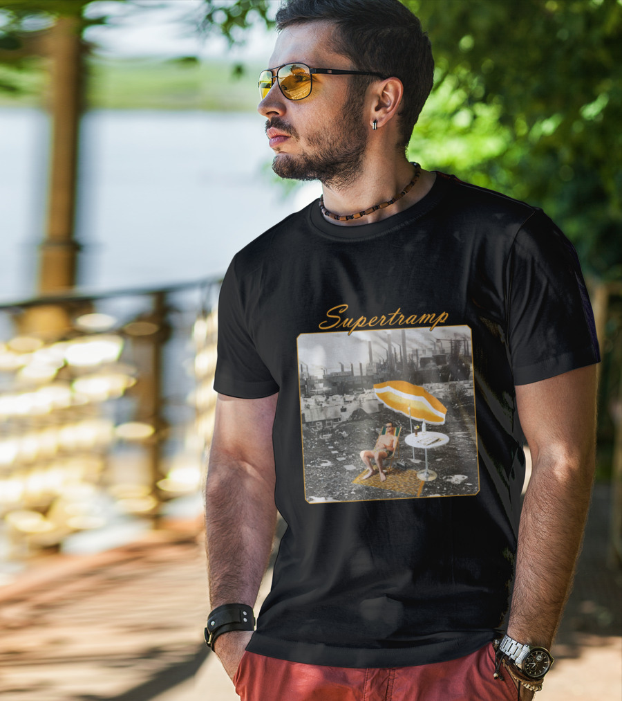 Supertramp Industrial Scene With Umbrella Lounge T-Shirt