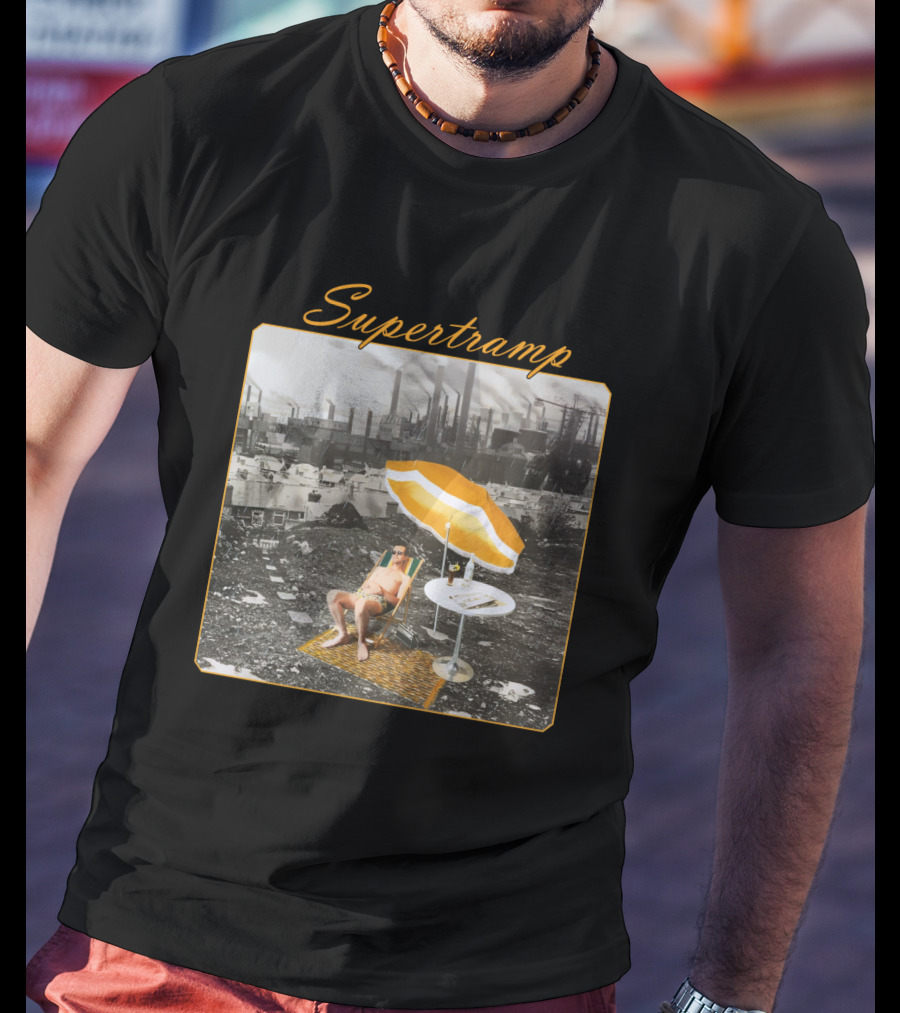 Supertramp Industrial Scene With Umbrella Lounge T-Shirt