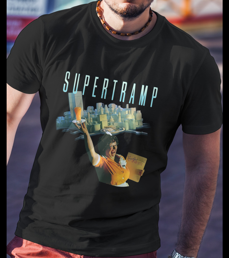 Supertramp Breakfast In America Waitress Album Cover T-Shirt