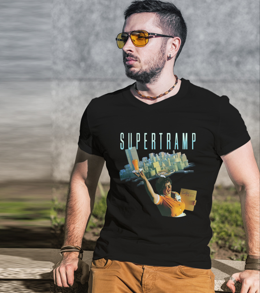 Supertramp Breakfast In America Waitress Album Cover T-Shirt