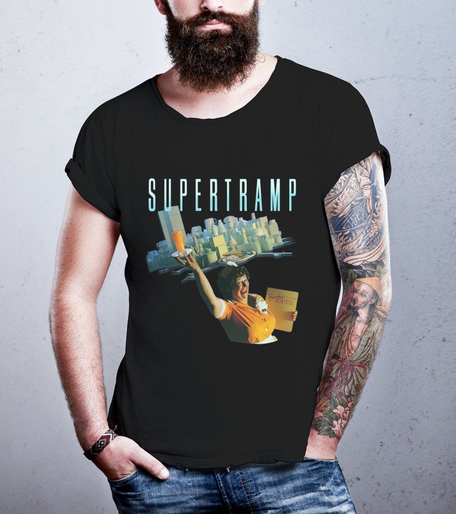 Supertramp Breakfast In America Waitress Album Cover T-Shirt
