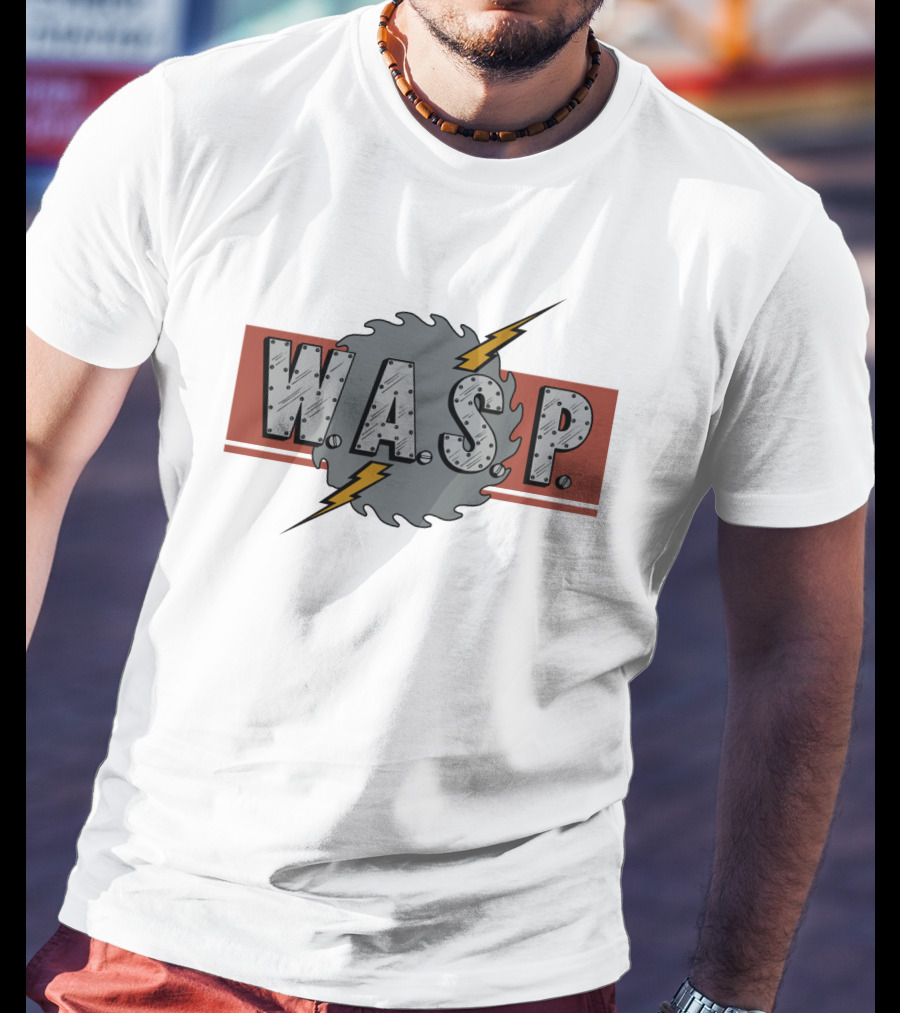 W.A.S.P. Lightning Saw Blade T-Shirt