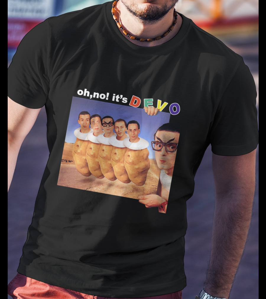 Oh No It's Devo Band Potato Heads T-Shirt