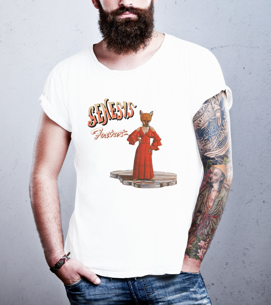Genesis Foxtrot Fox In Red Dress On Stage T-Shirt