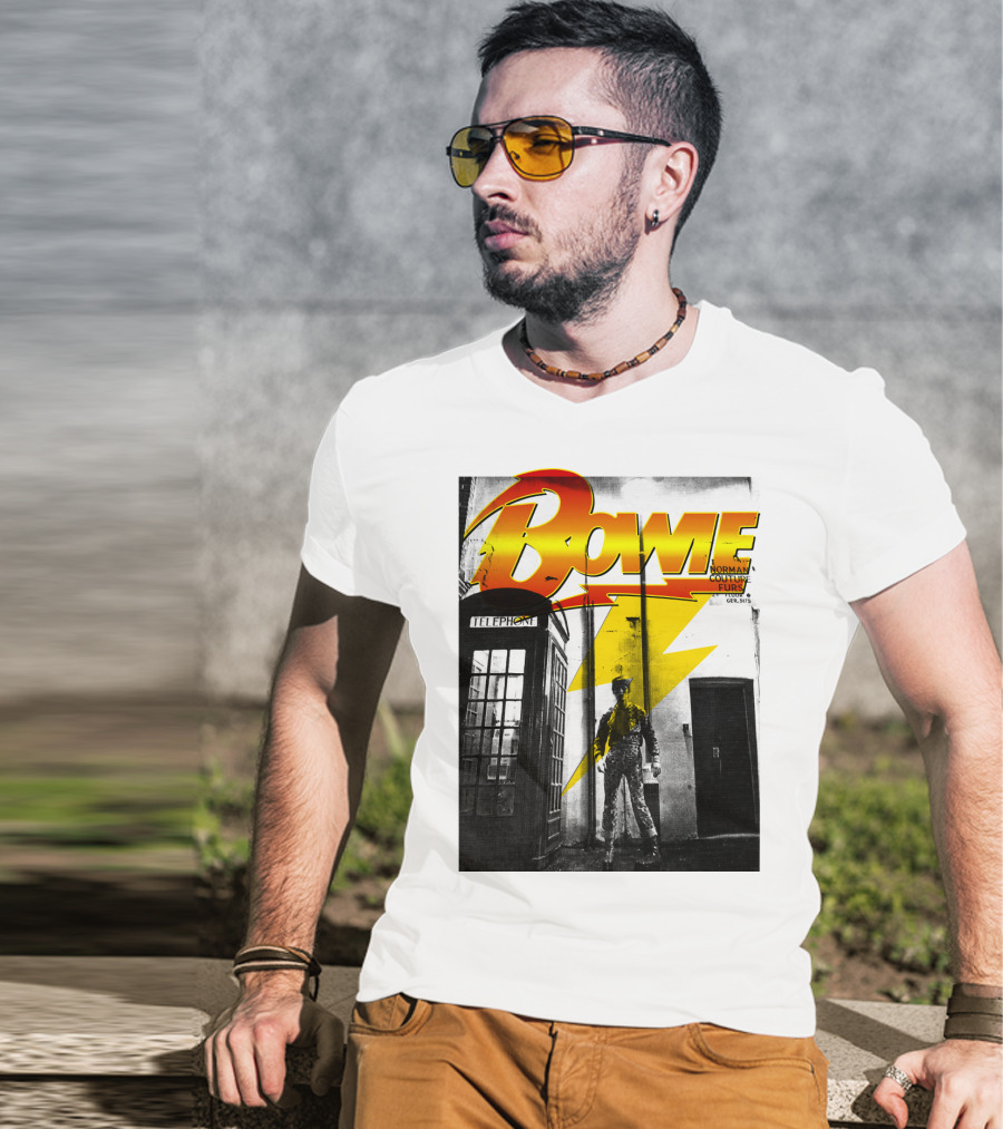 Bowie Norman Couture Furs Telephone Box Lightning Bolt T-Shirt