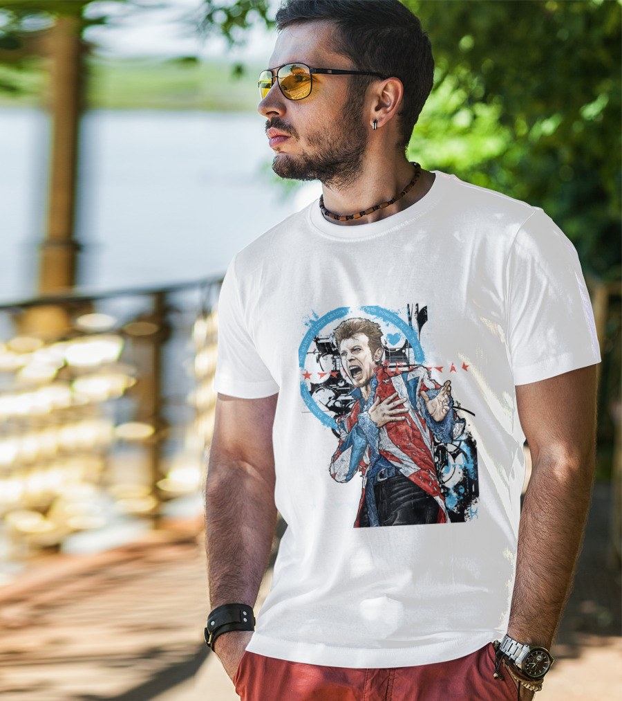 Db Blue Red Union Jacket Stars Iconic Expression T-Shirt