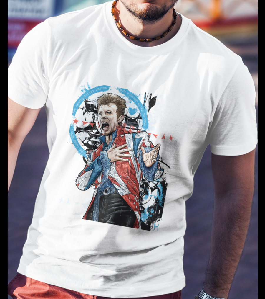 Db Blue Red Union Jacket Stars Iconic Expression T-Shirt