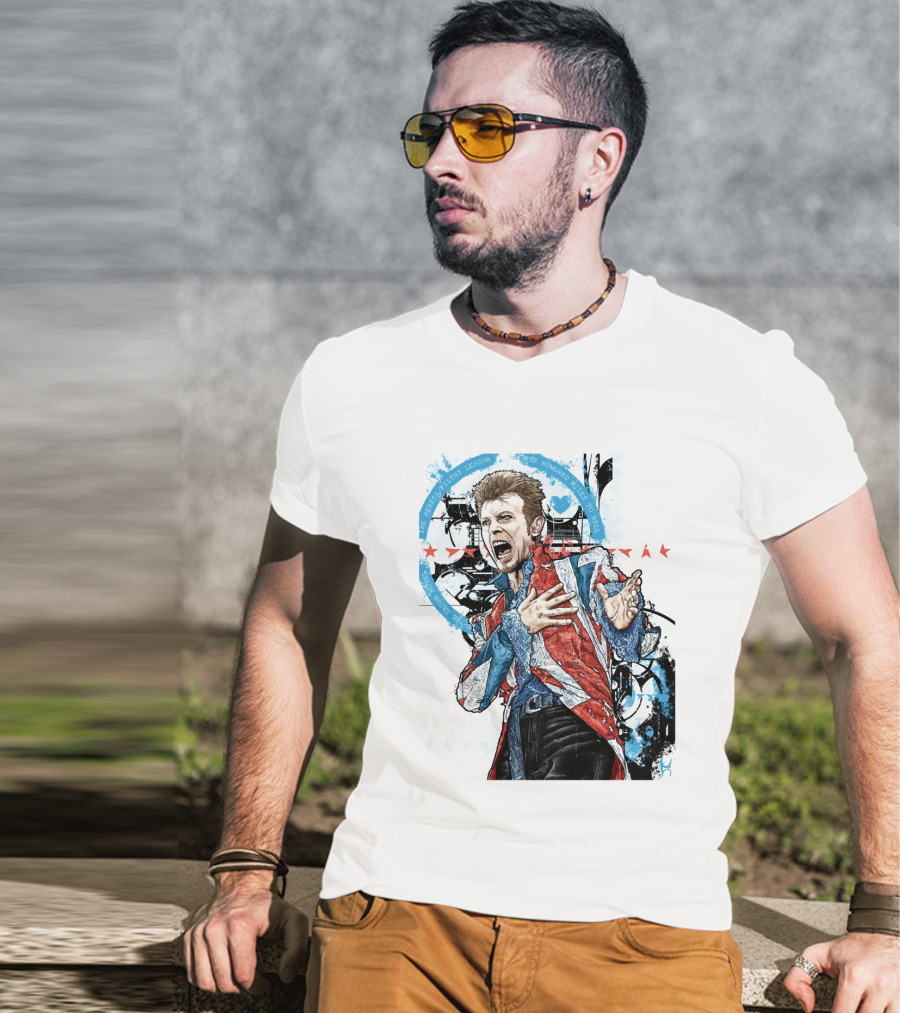 Db Blue Red Union Jacket Stars Iconic Expression T-Shirt