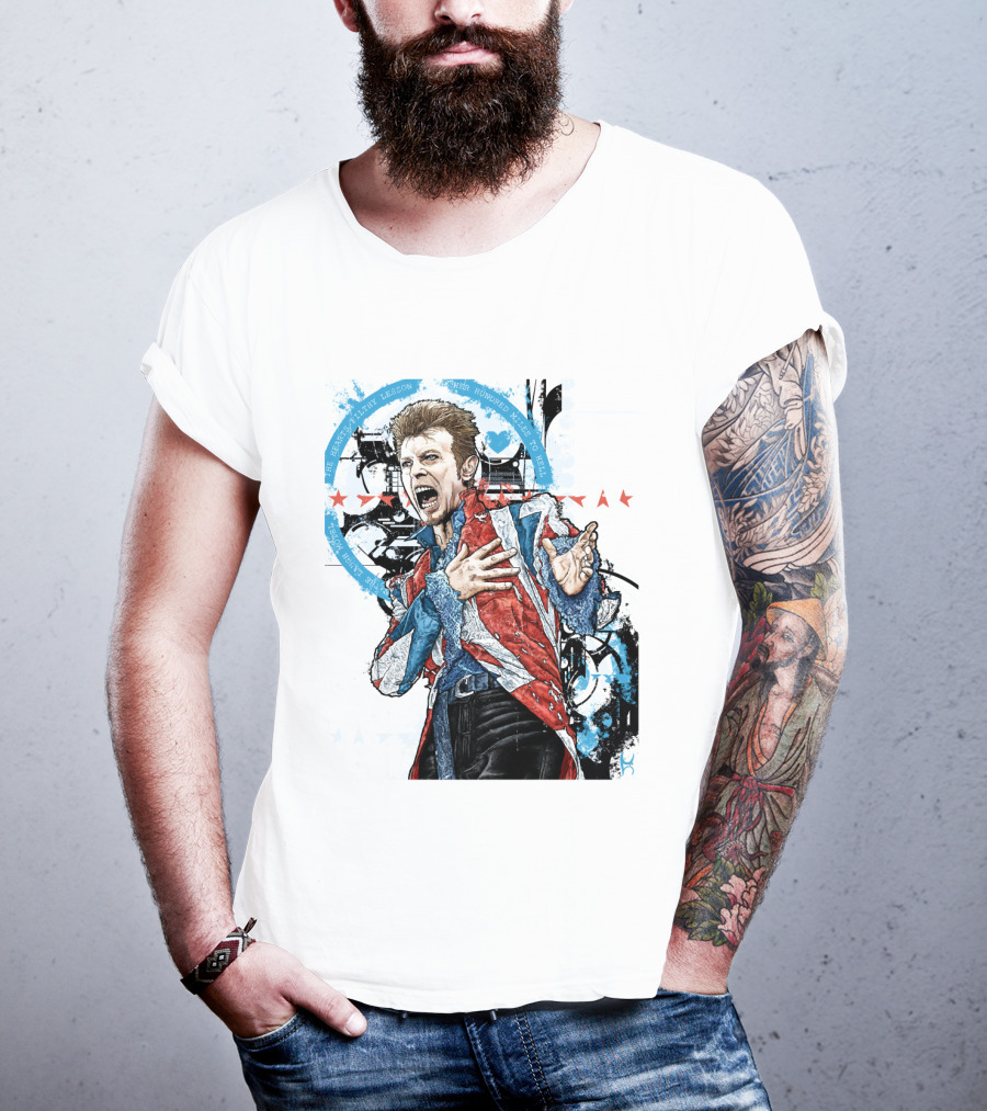 Db Blue Red Union Jacket Stars Iconic Expression T-Shirt
