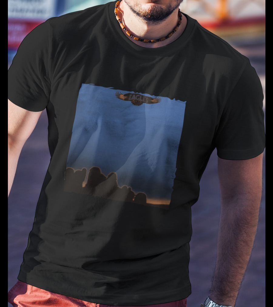 Eagles Band Logo With Sunset Silhouette T-Shirt