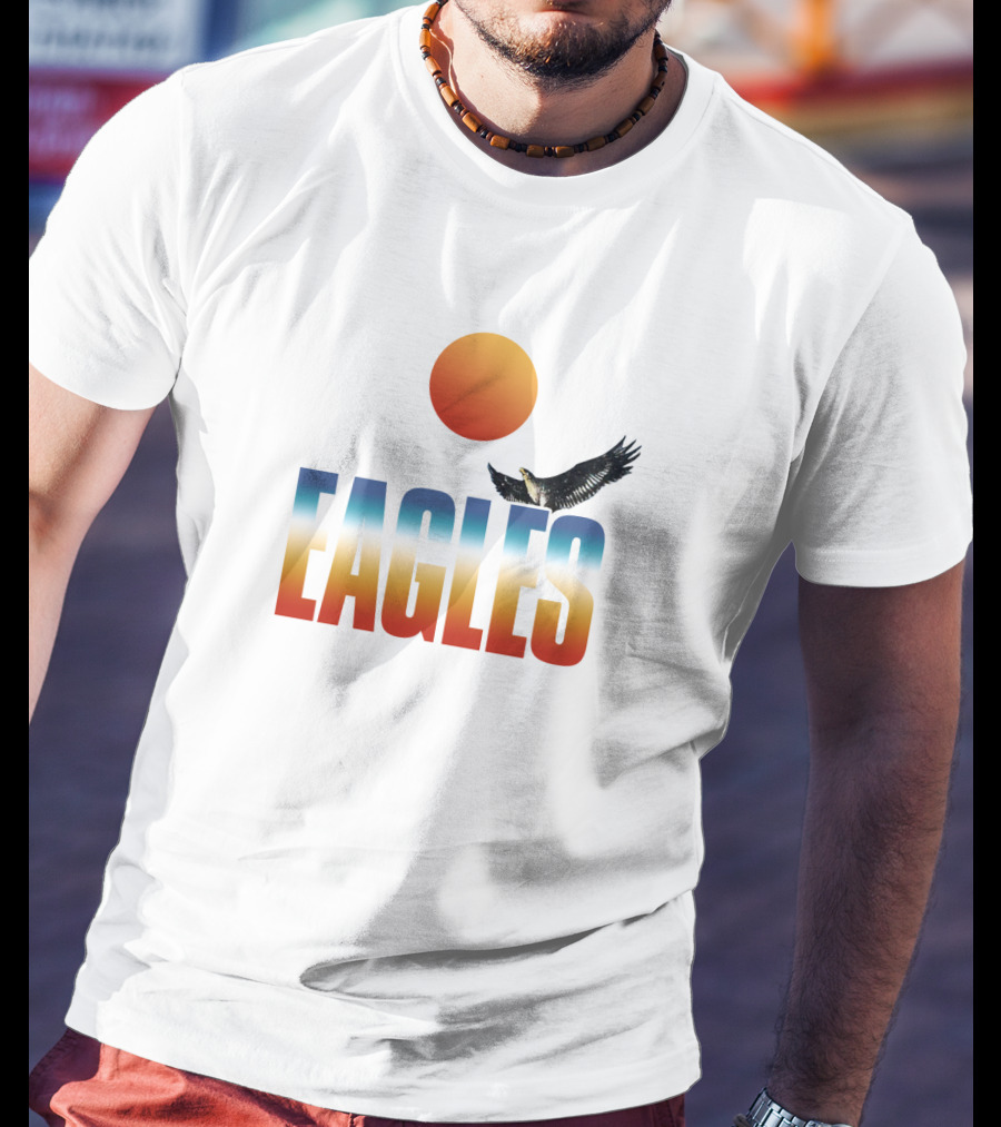 Eagles Flying Sunset T-Shirt