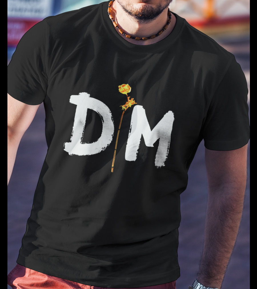 Floral Emblem Integration T-Shirt