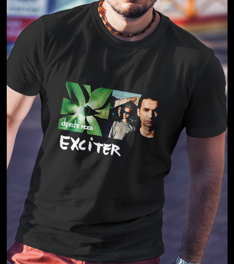 Depeche Mode Exciter Album Cover Plant And Band Members T-Shirt